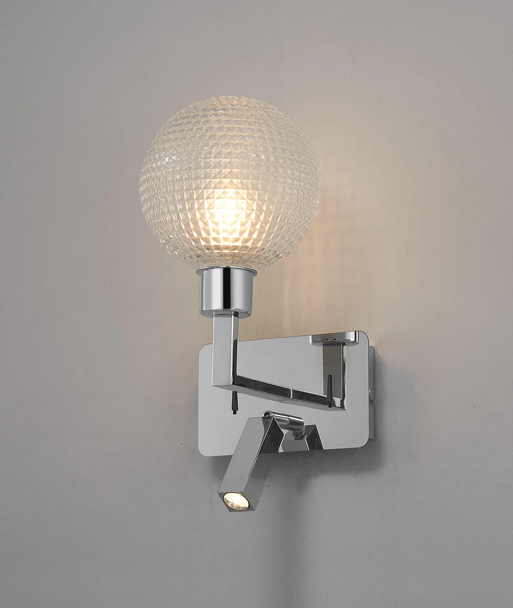 Baxter Polished Chrome Wall Lights Deco Reading Lights